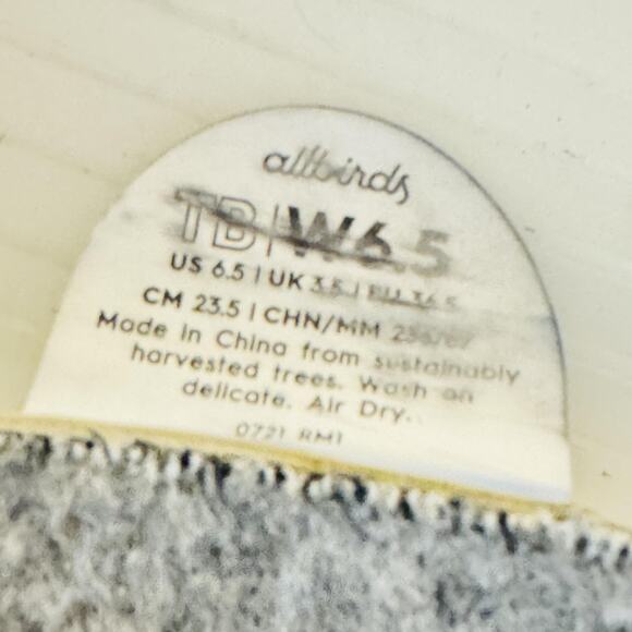 Allbirds Shoes Womens 6.5 Blue Tree Breezers Ballet Flats Sustainable Knit - Picture 11 of 12